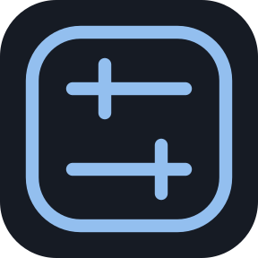 Codex Control icon with two blue adjustment sliders on a charcoal background